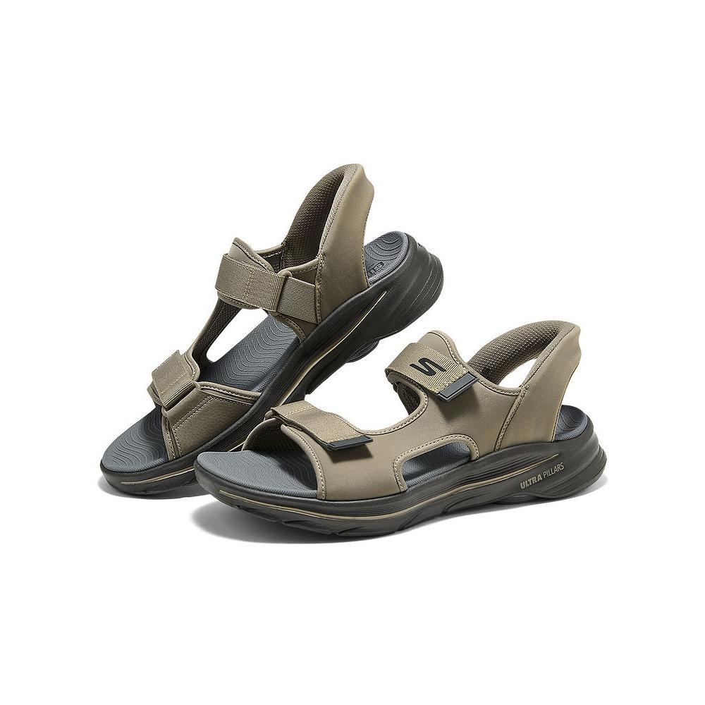Skechers Casual Comfortable Velcro Low Top Beach Sandals Men Sandals 229361-DKTP