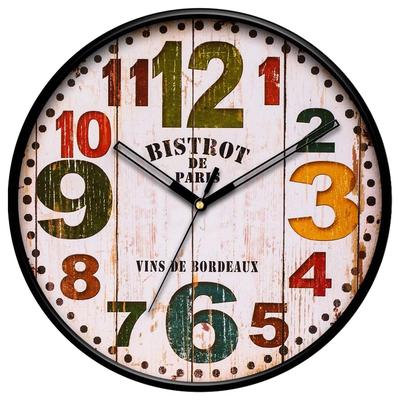 12-inch Plastic Designer 3Sweep Silent (No Tic-Tic Sound) Quartz Movement Round Wall Clock for Home, Wall Clock for Living Room,(30 Cm X 30 Cm X 6 Cm)