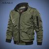 Vojenská bunda Pánská Větruodolná podzimní Zimní Bomber Jacket Muž Outwear Ležérní Pánské Letecké bundy