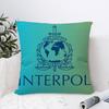 IInterpols LOGO Office Cushion Pillowcase Car Cushion CoverXCM Lumbar Pillowcase Sofa Pillowcover