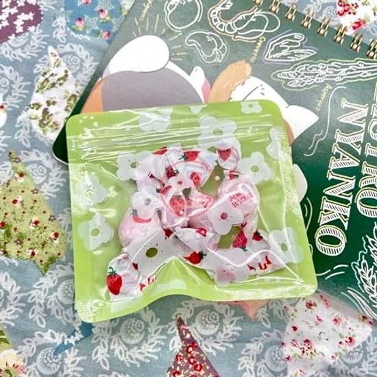 Zippered plastic bags 20-piece set block small sealed moisture-proof cute reusable stylish eco-friendly durable large capacity goods accessories