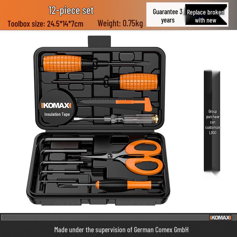 Multifunctional Household Toolbox Set: Complete Electrician & Car Repair Kit.