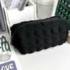 1Pc Cosmetic Bag Solid Color Pencil Case Creative Pillow Bag Large Capacity Bag For Girls School Supplies Stationery Box