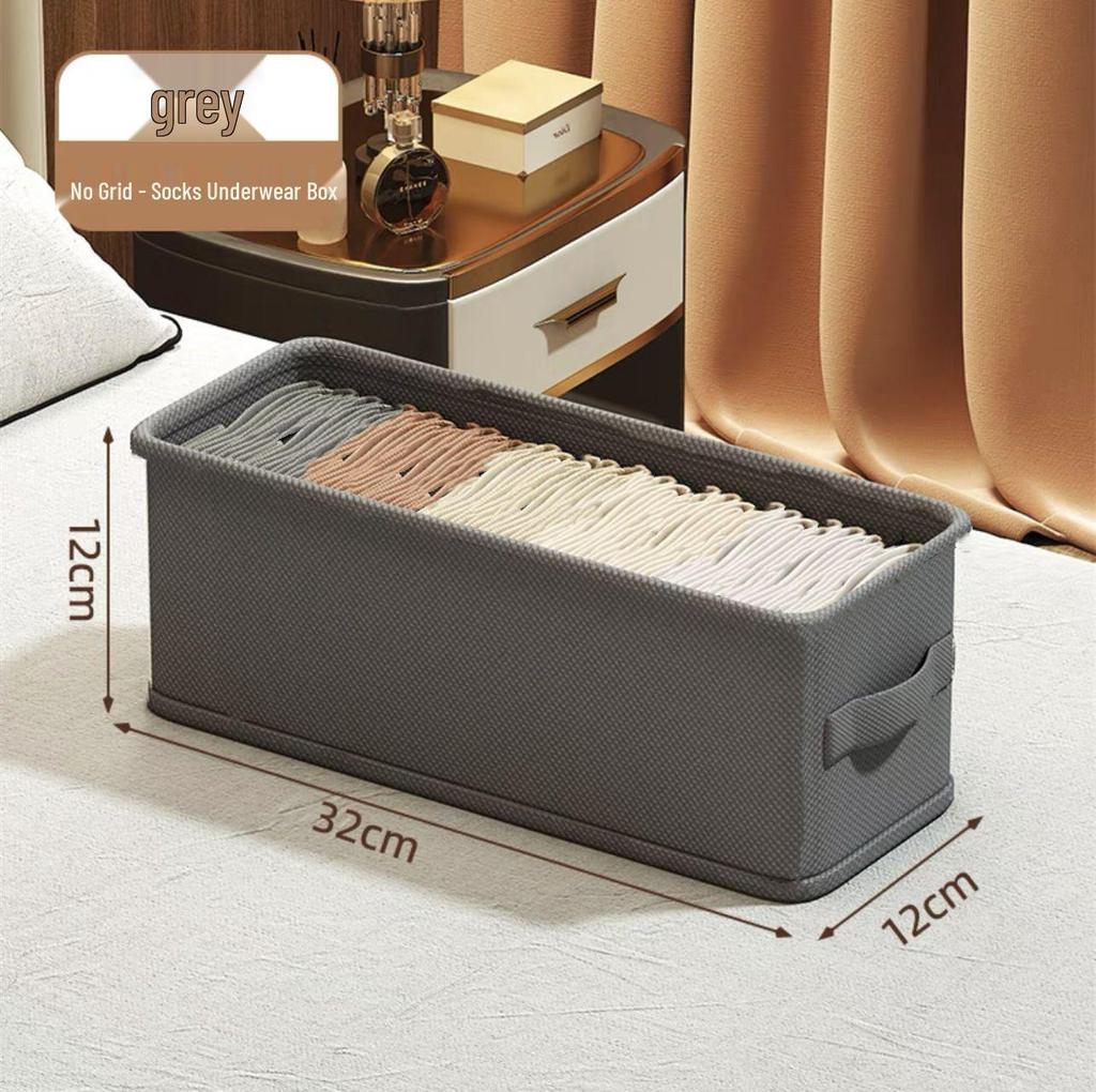 Dorm Underwear & Socks Organizer: Three-in-One Drawer Storage Box for Bras and Underpants