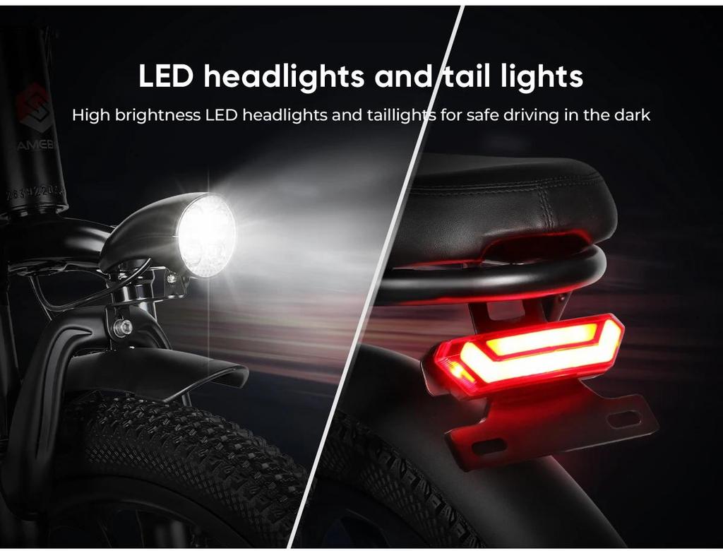 Samebike CY20 Faltbares Elektrofahrrad 36V 12Ah Herausnehmbarer Akku 20" Outdoor Fat E-Bike für Erwachsene