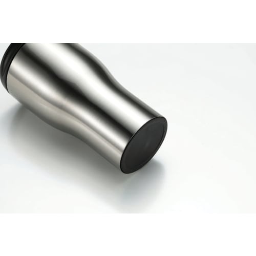 Kakusei Tumbler, Silver, 380ml, with Lid, Wide Mouth, Non-Slip, Double-Layer Vacuum-Resistant, Insulates Hot and Cold Drinks, Durable Stainless Steel,