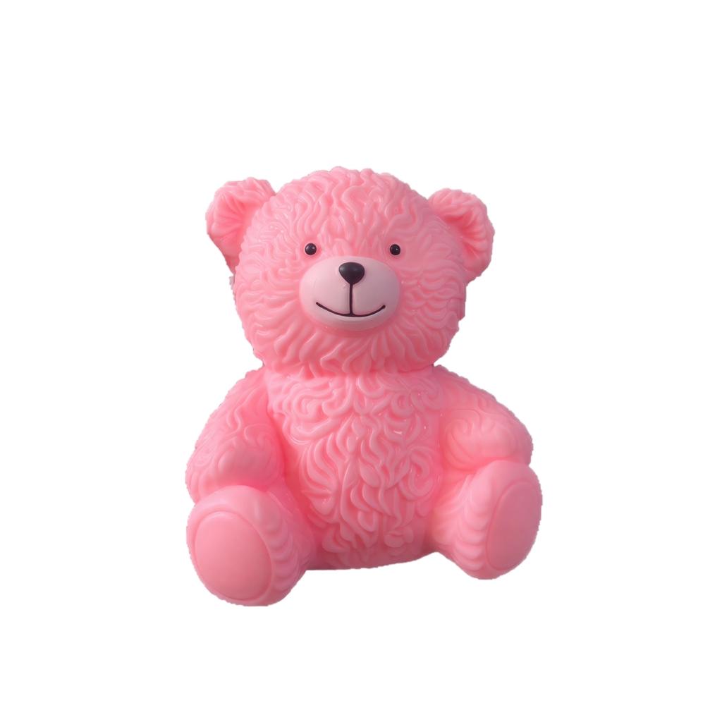 Rose-Shaped Bear Toy, Slow Rising Toy for Play and Display