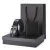 Men's Business Gift Set: Cowhide Wallet with Automatic Buckle Belt
