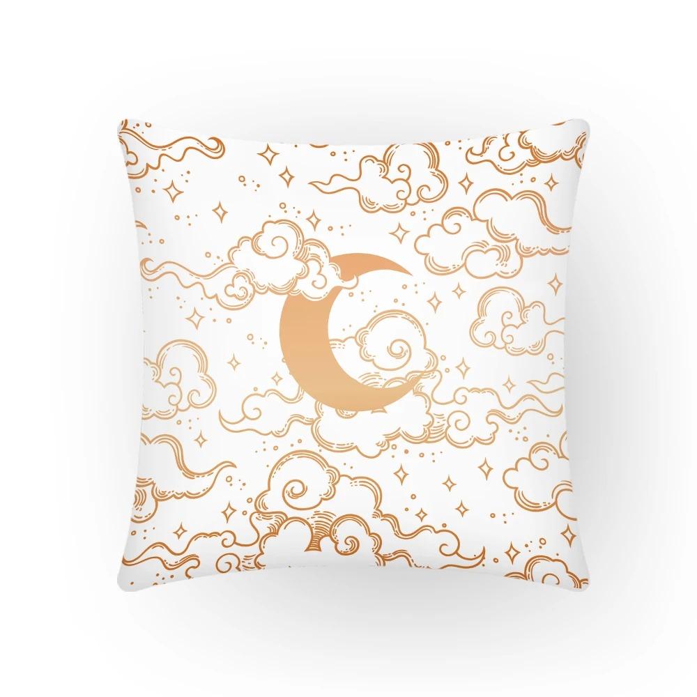 

Облачный узор Ретро Декор интерьера Домашний декор Наволочка с горами Креативная наволочка Декоративная наволочка 40x40cm