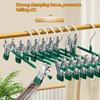12Pcs Adjustable Metal Hangers With Clips, Non-Slip Space-Saving For Pants/Skirts & All Garments, Keep Clothes Tidy & Organized