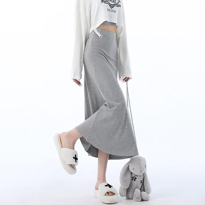 2026 Maternity Drapey A-Line High-Waisted Slimming Fishtail Skirt for Spring/Summer Medium