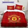 Manchester United F Custom Name Pattern Bedding,Quilt Set Quilt Cover Pillowcase Home Birthday Gift(1 * duvet cover + 2 * pillowcase, without core)