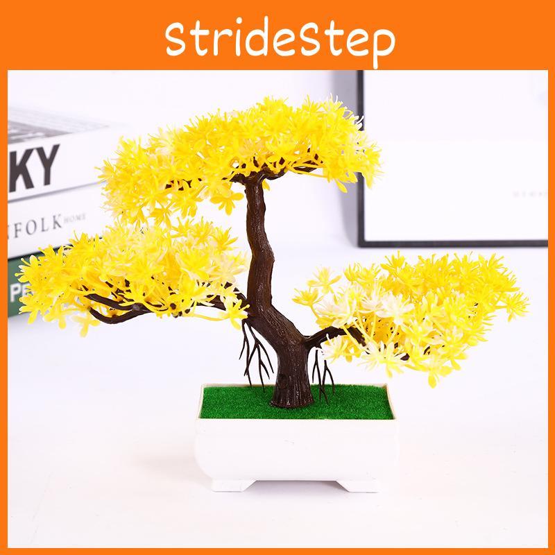 Pine Greeting The Guests Artificial Bonsai Plastic Plant Living Room And Office