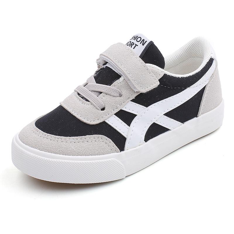 

WARRIOR Classmate Новая детская студенческая парусиновая обувь для мальчиков, кроссовки на липучках 37