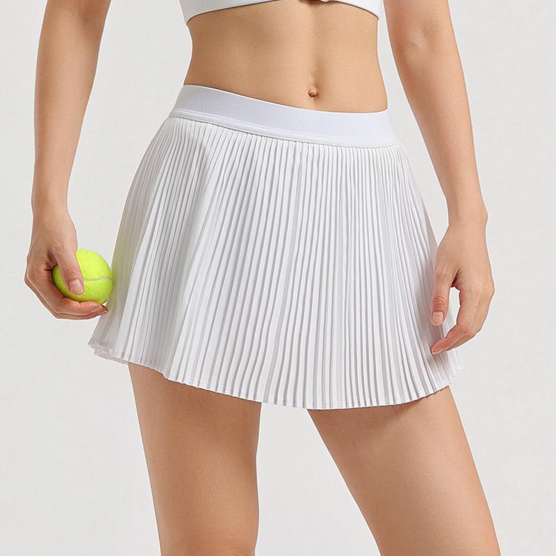 

Женская быстросохнущая плиссированная юбка-шорты для йоги и тенниса — дышащая, высокоэластичная, с защитой от воздействия внешней среды S