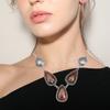 Stick Agate Gemstone Mother's Day Handmade Silver Jewelry Necklace 20 In