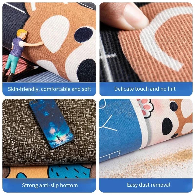 Kitchen Drain Mat Absorbent Coffee Drying Pad  Retro Tableware Placemat Printed Cup Dish Drying Drainer Mats Dinnerware Placemat