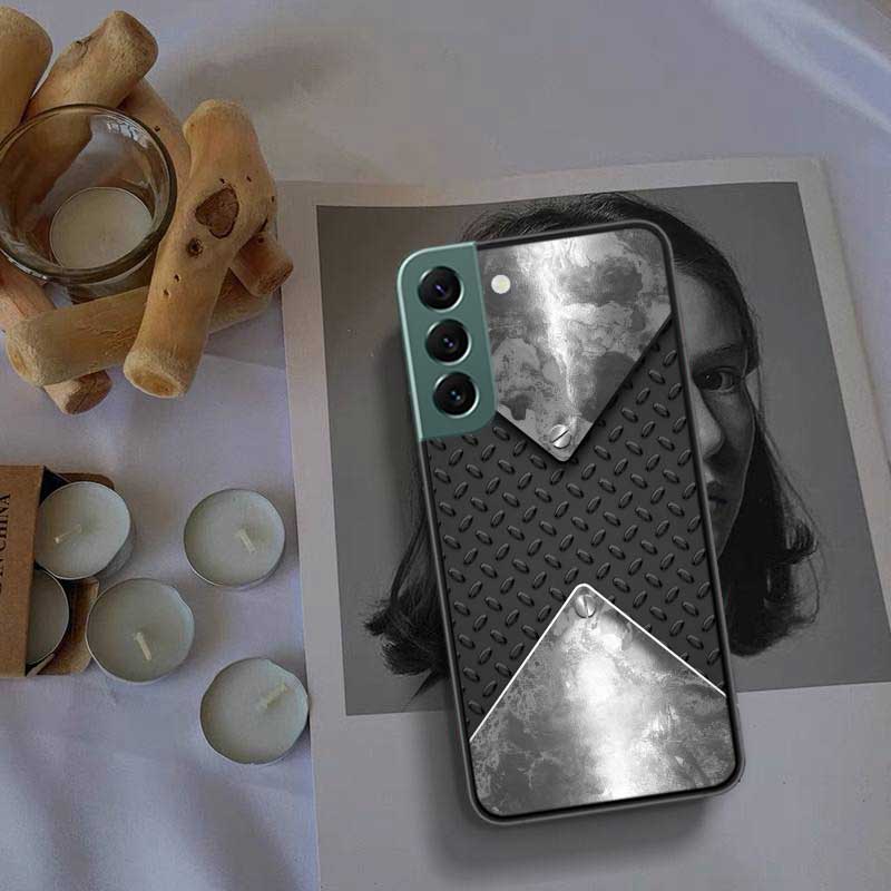 Brushed Metal Texture Steel Print Phone Case For Samsung Galaxy Note 20 Ultra 10 Lite 9 8 M12 M21 M30S M31 M32 M51 M52 S10 S9 S8