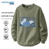 Jeanswest Men's Printed Round Neck Pullover Sweatshirt