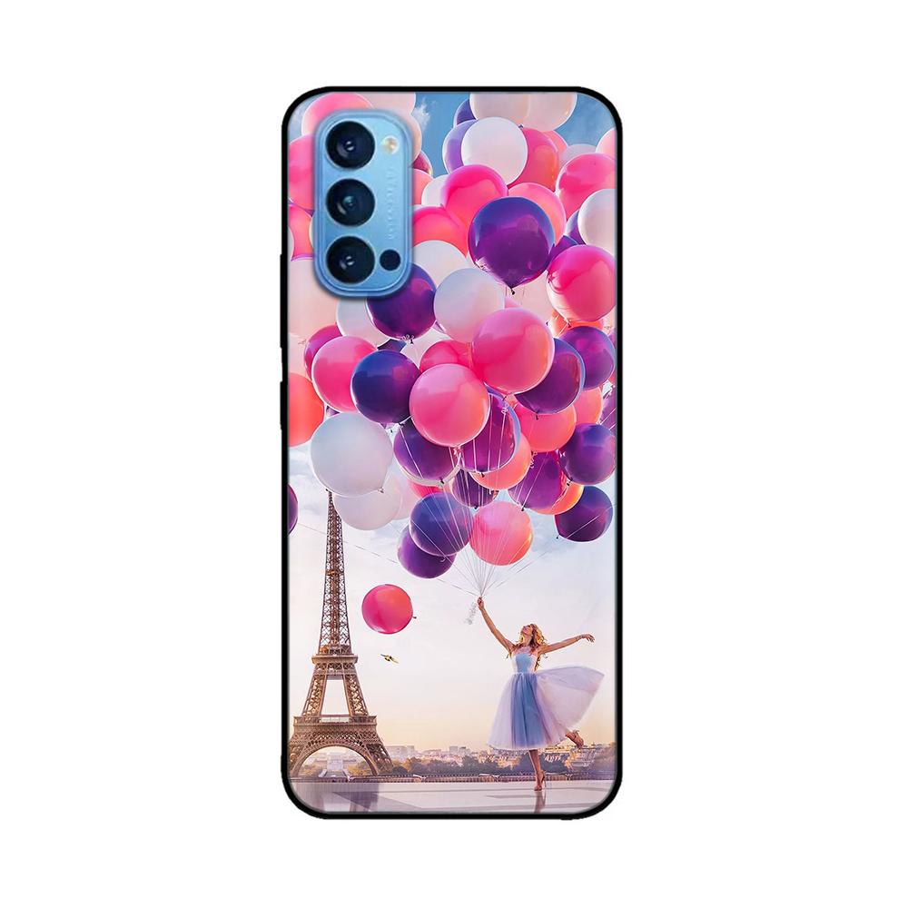 For Oppo Reno4 Pro 5G Case Soft TPU Black Silicone Phone Back Cover for OPPO Reno 4 Reno4 Pro 5G 4G Case Funda Coque Bumper Capa