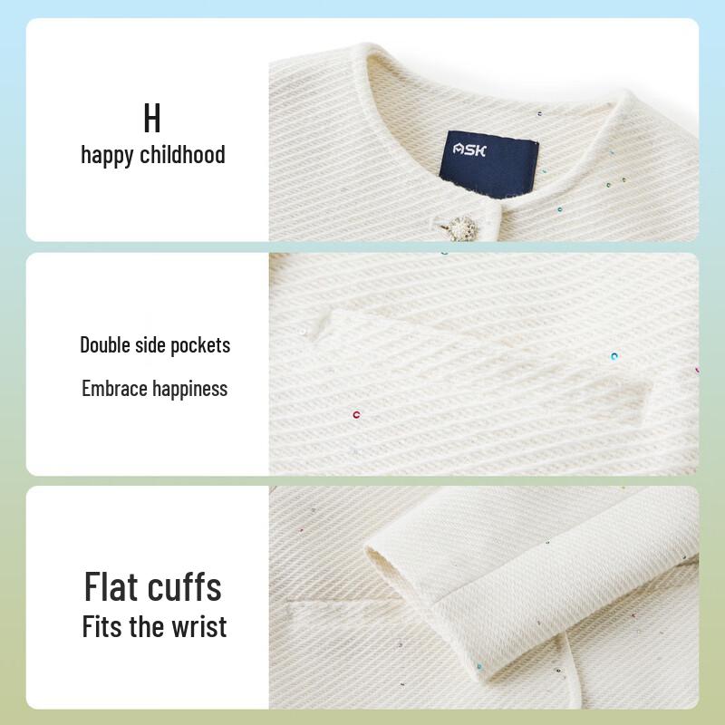 ASK JUNIOR Girls' 'Little Fragrance' Style Cardigan