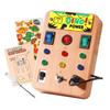 Busy Board Zubehör Holzlichtschalter Montessori Sensorikspielzeug mit realistischer Kippfunktion