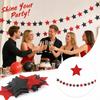 Five- Star Party Garland for Birthday Wedding Celebration Supplies