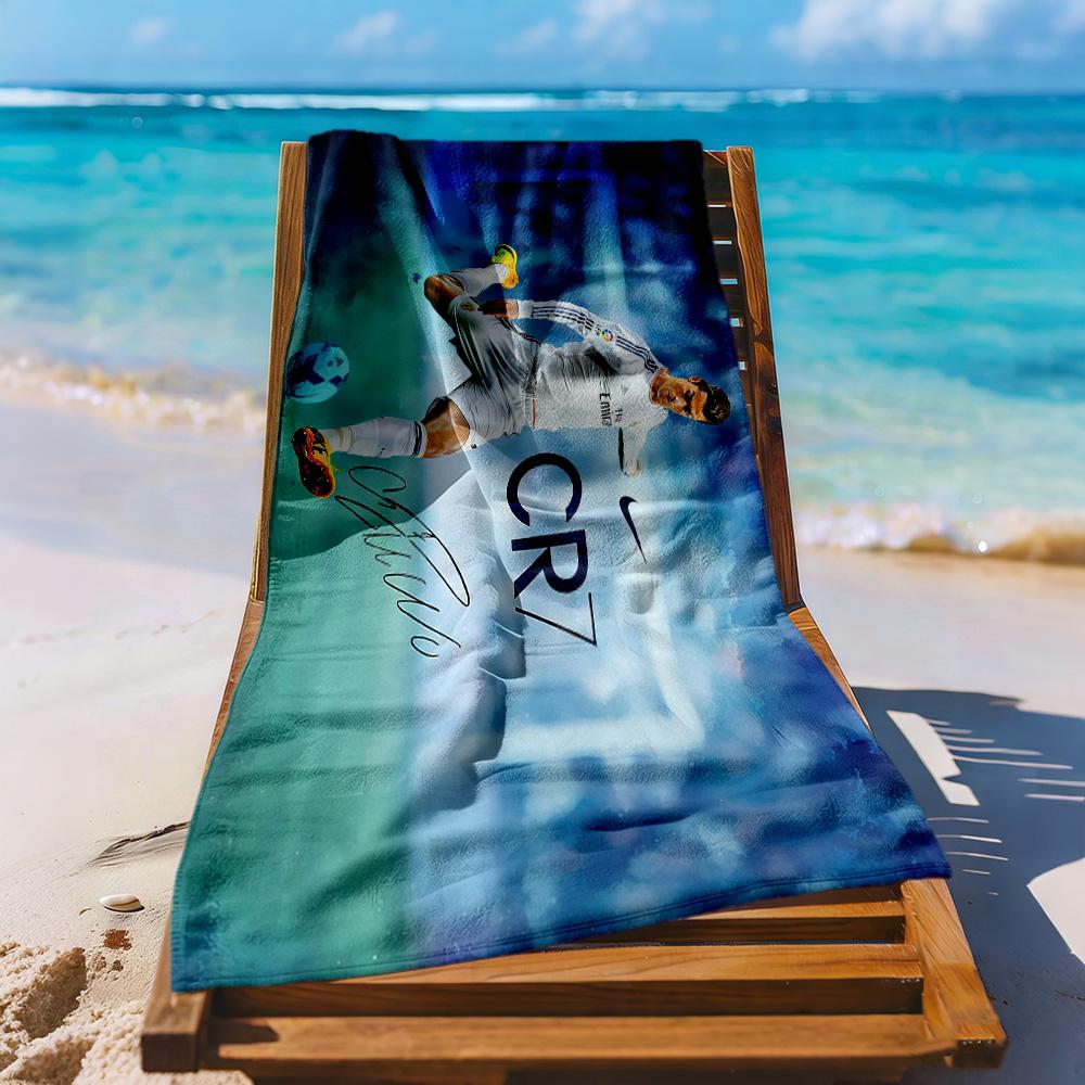 Cristiano Ronaldo Beach Towel High Absorbency Quickdry Comfortable Lightweight Perfect For Traveling Yoga Camping And Swimming
