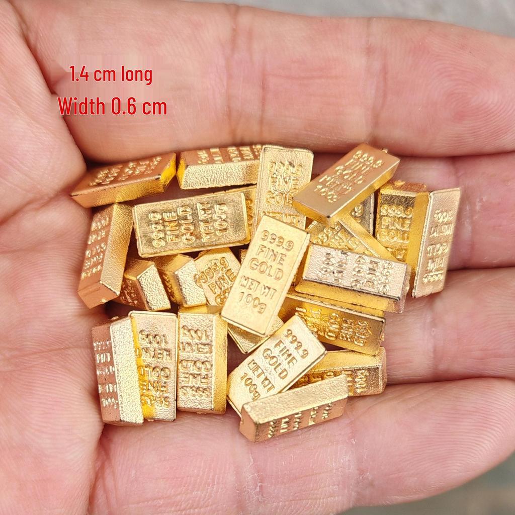 Silver Mini Alloy Ingot & Abacus Ornaments Photo Frame Accessories Temple Crafts