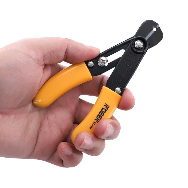 Adjustable Single-Hole Wire Stripping Pliers, 65# Manganese Steel for Electronics and Telecommunications