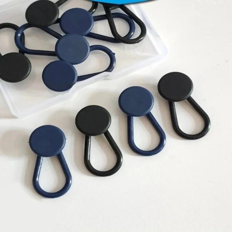 15mm/18mm Bukseforlengelsesknapper Fleksible Midjeforlengere for Svarte Jeans Bukser Graviditetsbukser Skjørt Forlengelsesknapp
