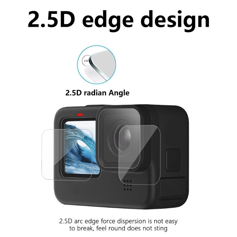 Highly Definition Screen And Camera Lens Protections Tempered Glass Film For 13 Camera Smudges Resistant Cover