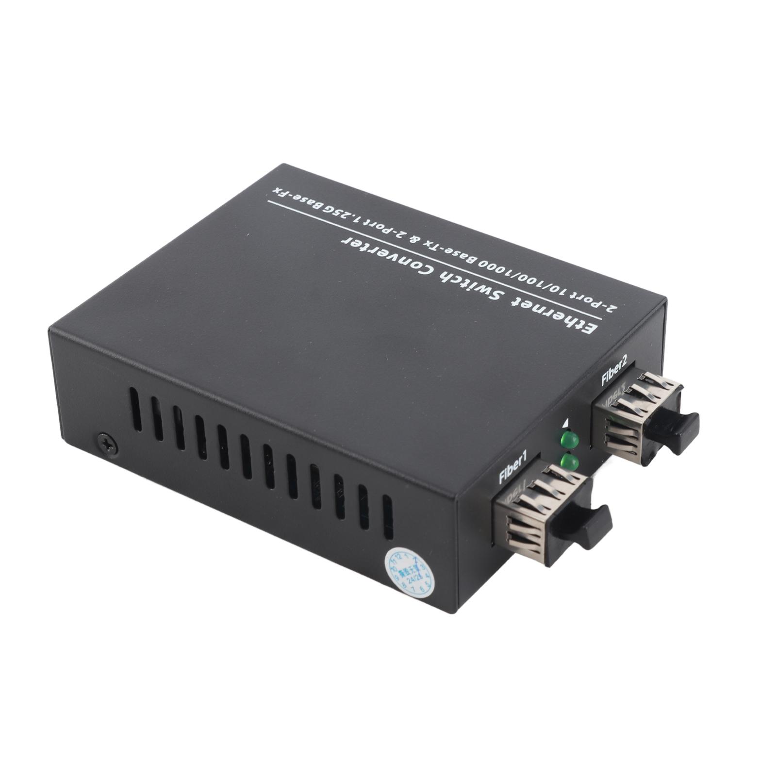 

Волоконно-оптический трансивер Plug and Play, оптоволоконный медиаконвертер SFP в RJ45 до 120 км со светодиодными индикаторами EU Plug