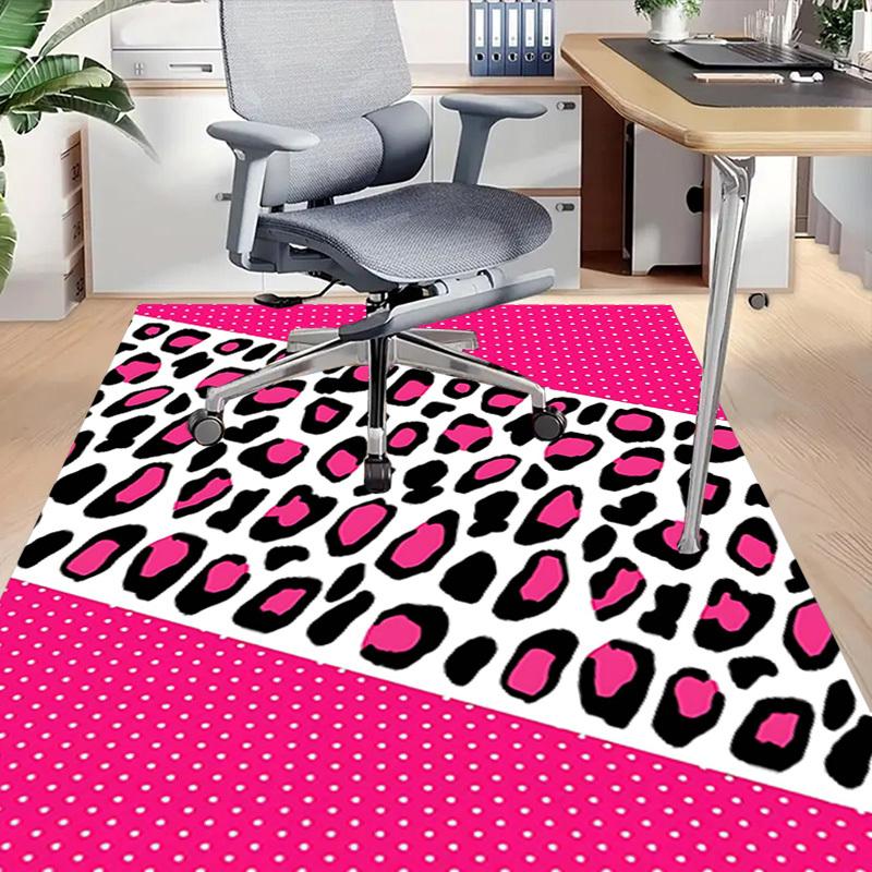 1 Stück Gepardenmuster Polka Dots Extra Groß Rutschfester Teppich, Büro, Familie, Schlafzimmer, Studio - Großer Teppich für Innenbereiche, Lebendige Farben - W296