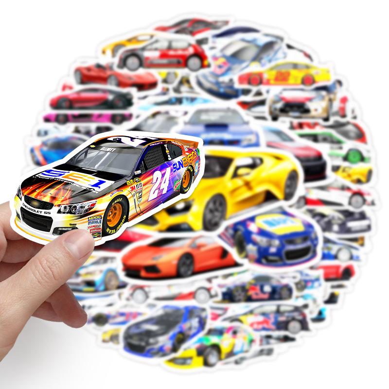 102 Stück Super Racing Graffiti Aufkleber Laptop Roller Gepäckraum Wasserfest Deko Handyaufkleber