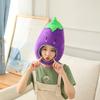 Eggplant Hood Hat, Photo Props Photo Props Cartoon Hood Plush Hat