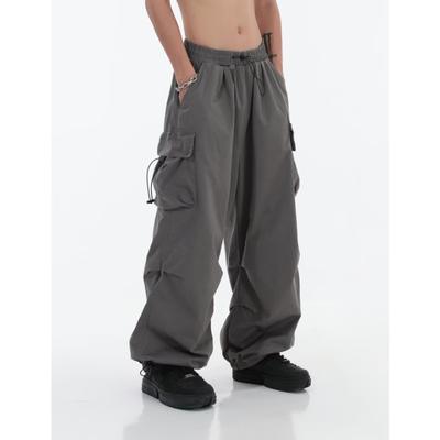 2024 New Straight Leg Loose Casual Pants Solid Color Lazy Drape Pants Men's Spring And Autumn Trendy Brand Khaki Wide Leg Pants