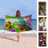 Classic Game P-Plants Vs Z-Zombies Microfiber Blanket Quick Drying Beach Towels Oversized Printing Super Absorbent Pool Towel
