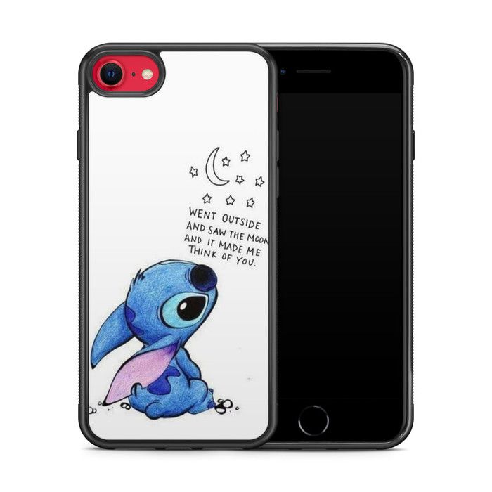 Phone case - CRAZY CASE - Compatible iPhone 16E - Stitch Pattern - Semi-rigid - Black nero