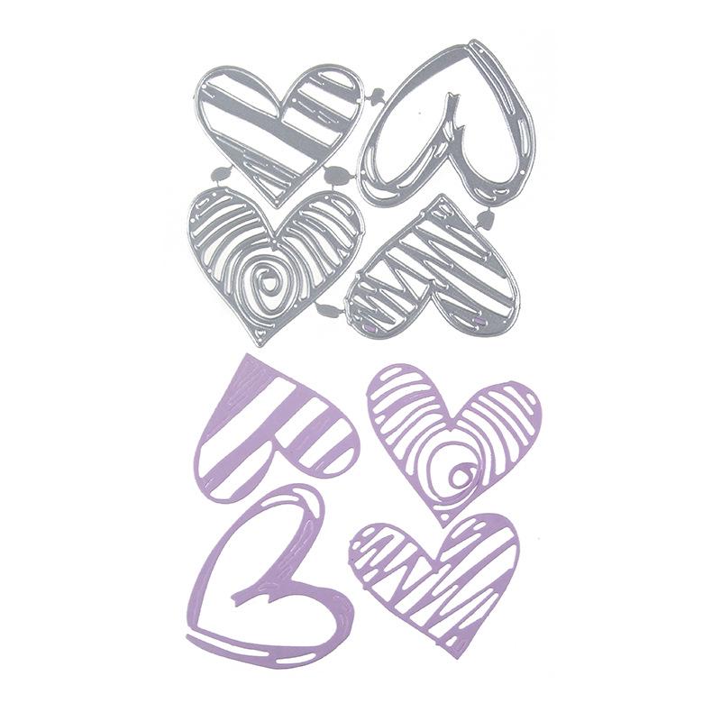 Love Heart Metal Cutting Dies Stencils Die Cut for DIY Scrapbooking Album Paper Card Embossing