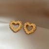 Female Fashion Temperament Versatile Irregular Hollow Heart Earrings