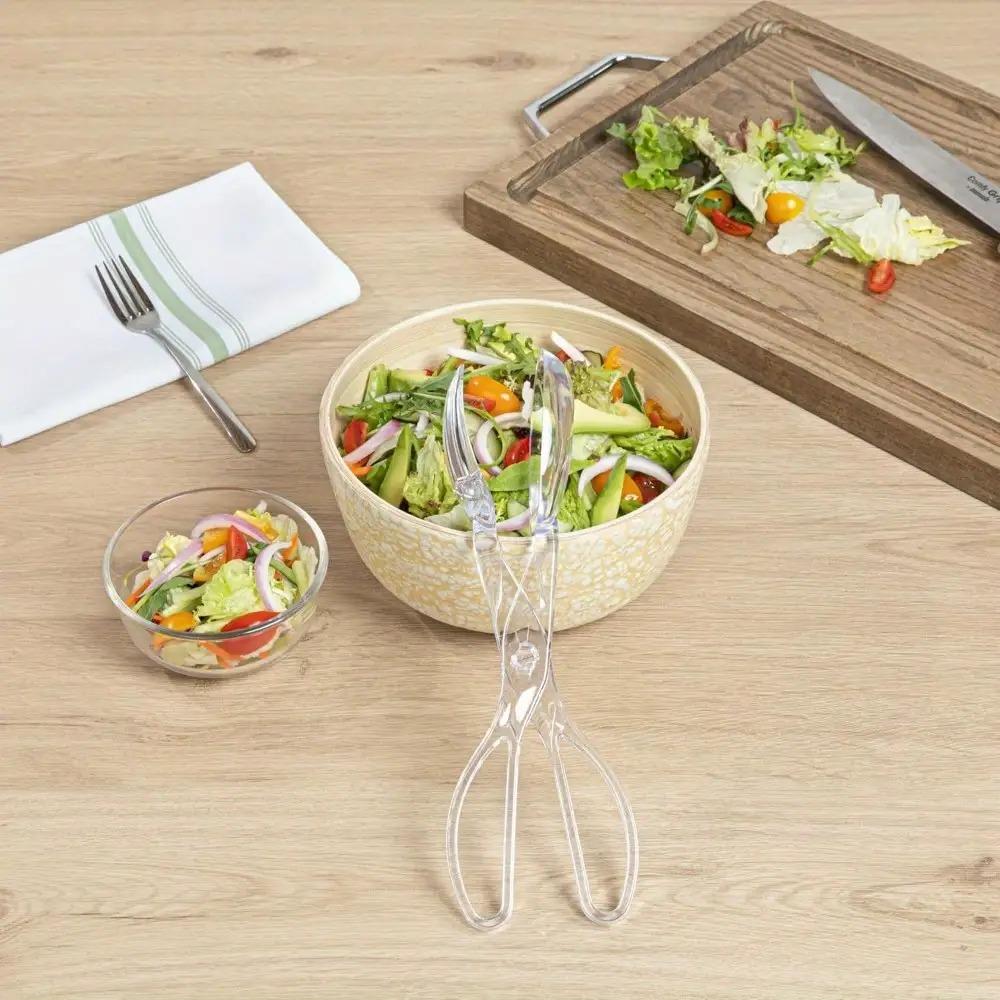 1PC Clear Plastic Salad Clippers & Clips, Reusable Food-grade Kitchen Chef Tools,