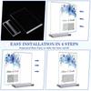 GANGBARU 10 Pack 4 X 6'' Acrylic Sign Holder Clear Display Stand Double Sided Vertical Flyer Menu Brochure Holders For Restauran