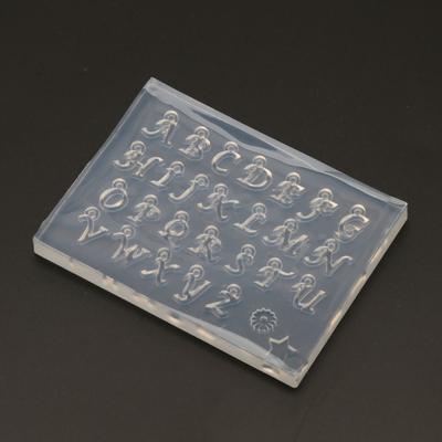 Stampi in resina con 26 lettere, piccoli stampi in silicone per colata epossidica con alfabeto, per portachiavi fai da te, pendenti, orecchini, gioielli, decorazioni