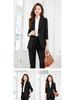 Women's 2025 New Style Dark Blue Padded Professional Suit Set