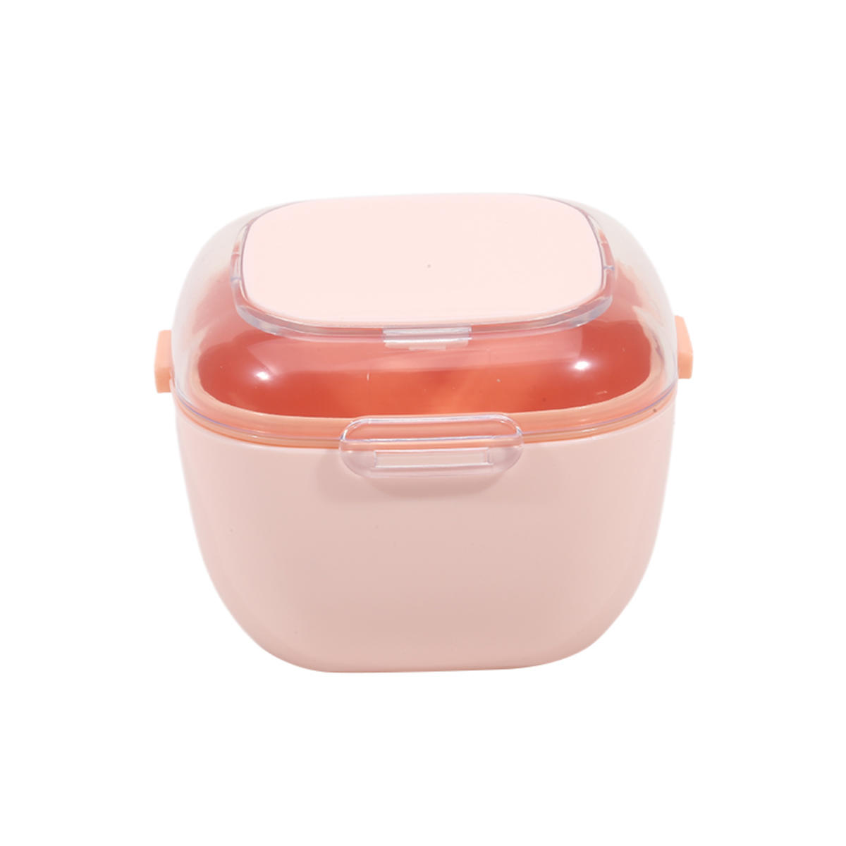 

Двухслойный футляр для фиксаторов, переносная коробка для капп, средства для чистки полости рта, органайзер для хранения зубных протезов, выравниватель зубов, коробка для брекетов розовый