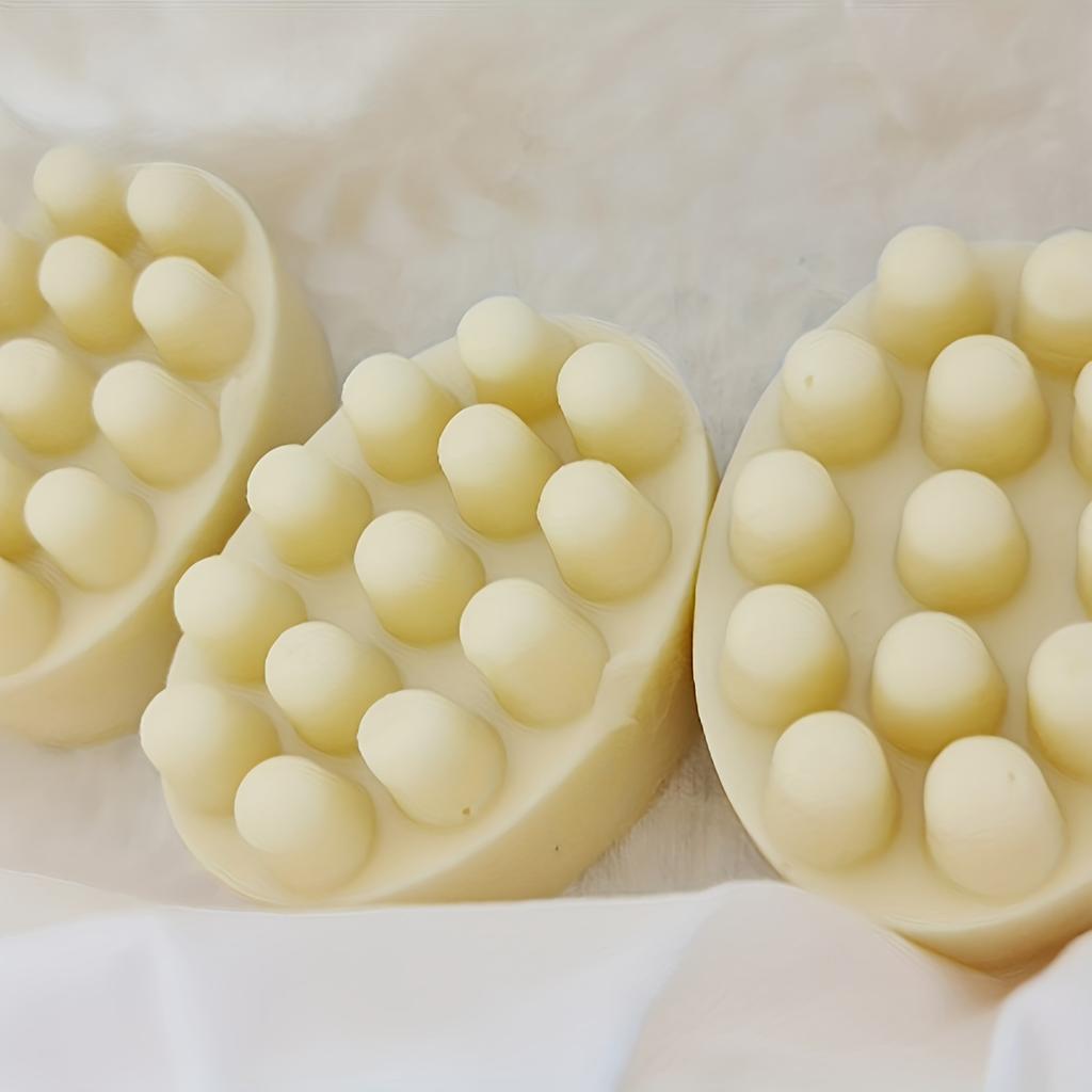 1/3 STuks-3D Handgemaakte Siliconen Zeepvorm Massage Therapie Reep Maakvorm Gereedschap