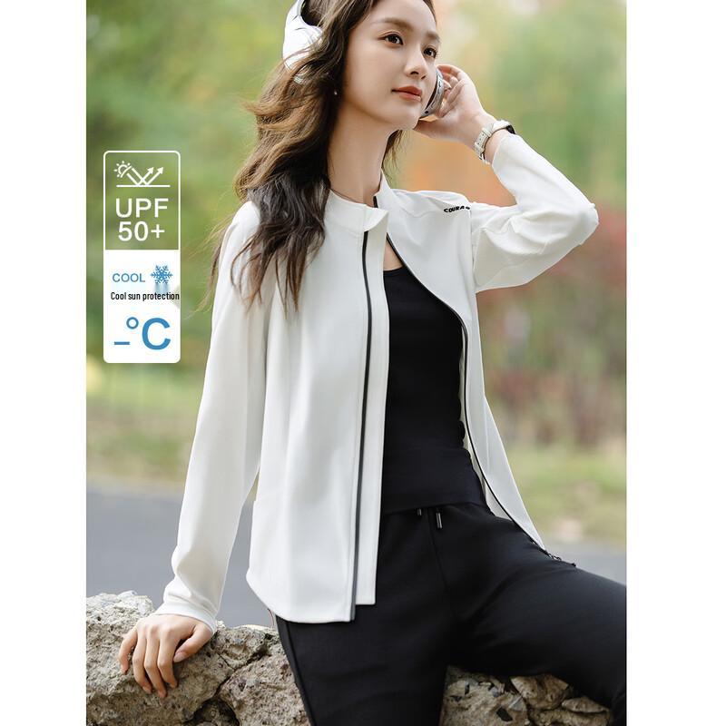 DEMANA Women s UPF50+ UV Protection Color Block Slim Fit Jacket XL