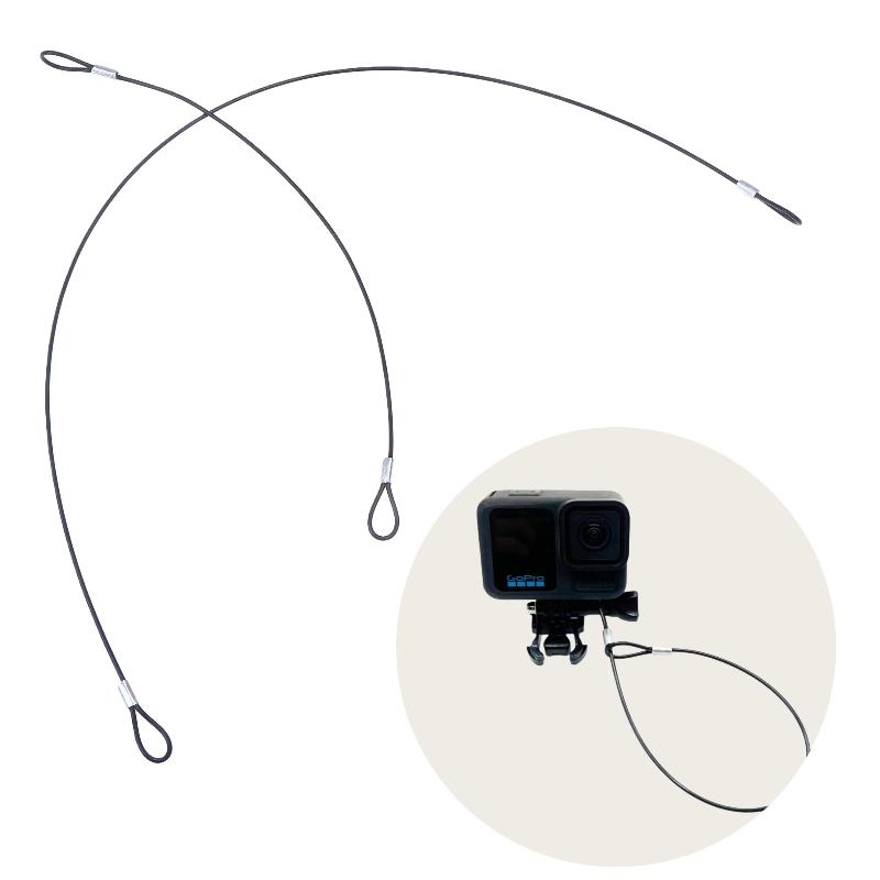 2/4Pcs Hand Wristband Hanging Ropes 30/60Cm Stainless Steel Safety Rope Lanyard For 13/12/11 Insta360 X4 Dji Sport Cameras