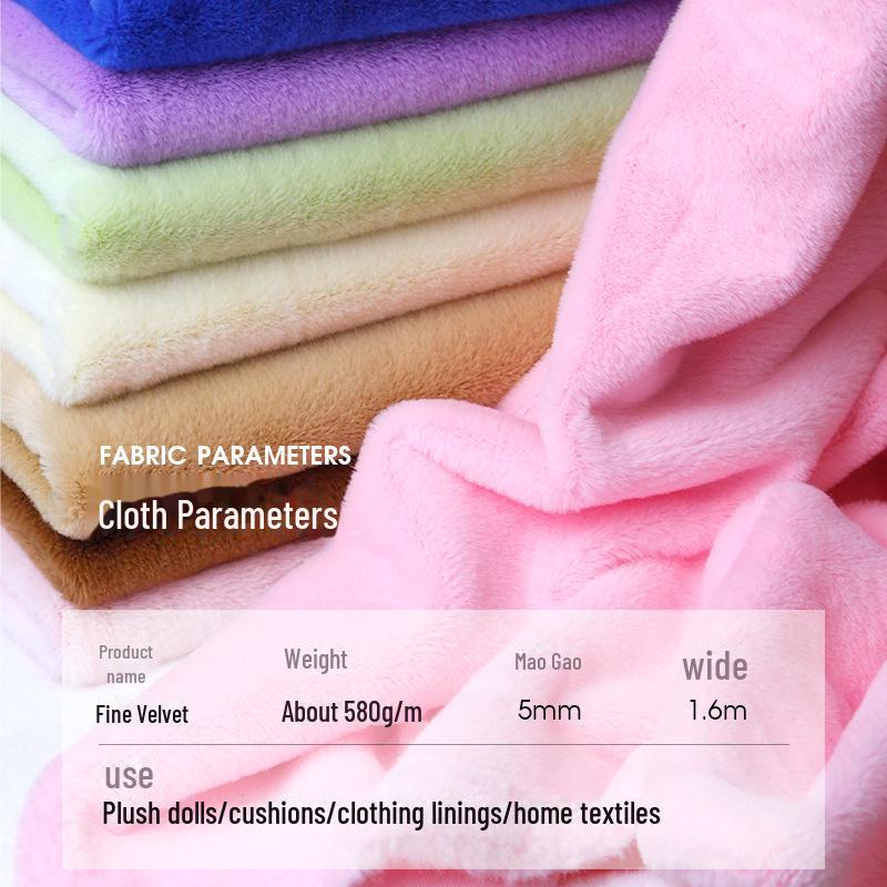 Material Pluș Iepure Rex Imitație 5mm - Opțiuni Multicolor pentru Jucării, Îmbrăcăminte, Perne